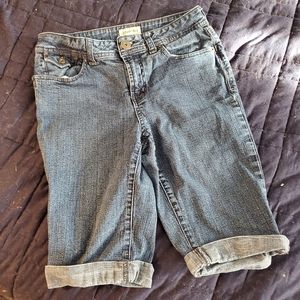 St. John's Bay Jean Bermuda Shorts.